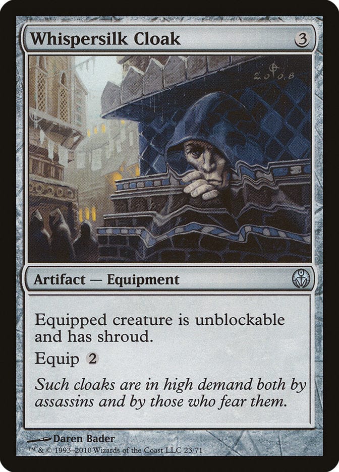 Whispersilk Cloak [Duel Decks: Phyrexia vs. the Coalition] Magic: The Gathering