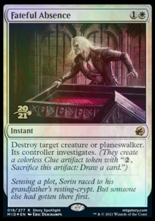 Fateful Absence [Innistrad: Midnight Hunt Prerelease Promos] Magic: The Gathering