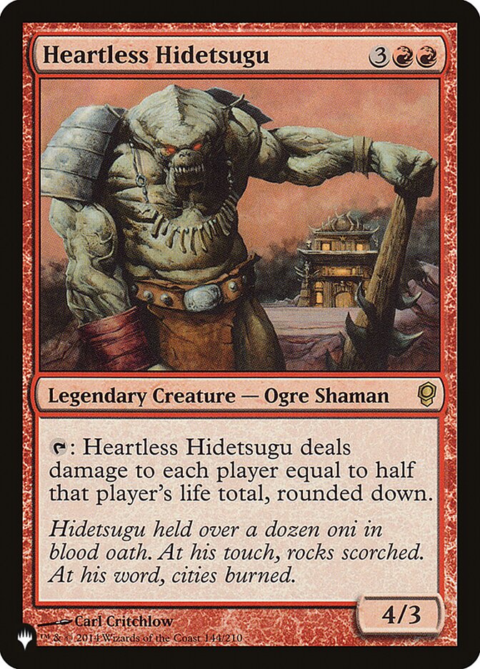 Heartless Hidetsugu [The List] Magic: The Gathering