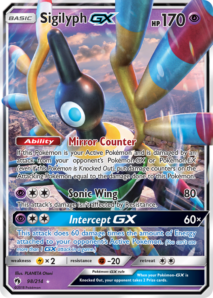 Sigilyph GX (98/214) [Sun & Moon: Lost Thunder] Pokémon