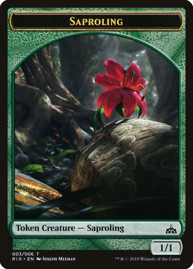 Saproling Token [Rivals of Ixalan Tokens] Magic: The Gathering