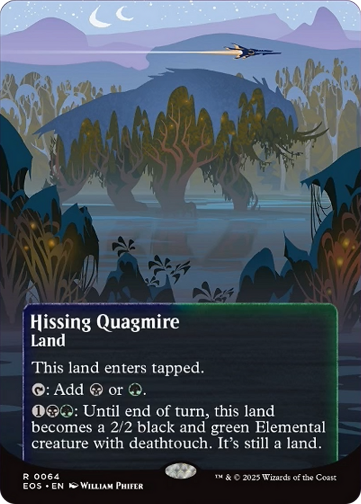 Hissing Quagmire (0064) (Borderless) [Edge of Eternities: Stellar Sights] Magic: The Gathering