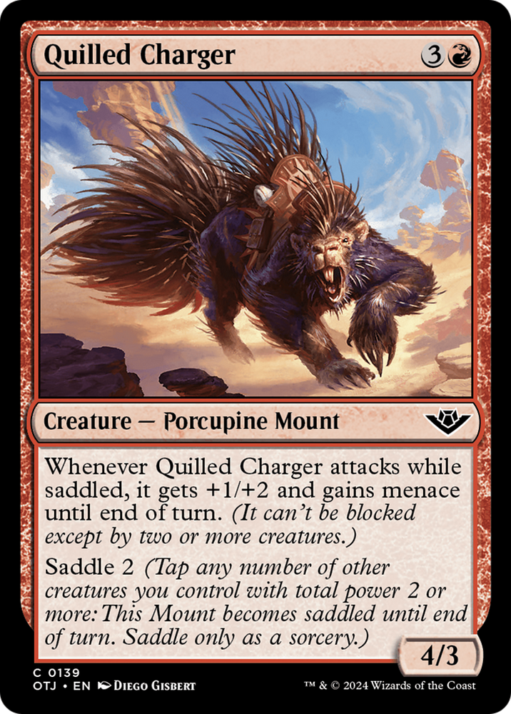 Quilled Charger [Outlaws of Thunder Junction] Magic: The Gathering
