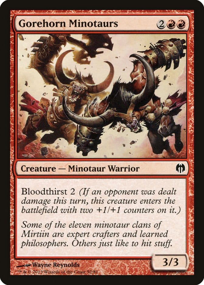 Gorehorn Minotaurs [Duel Decks: Heroes vs. Monsters] Magic: The Gathering