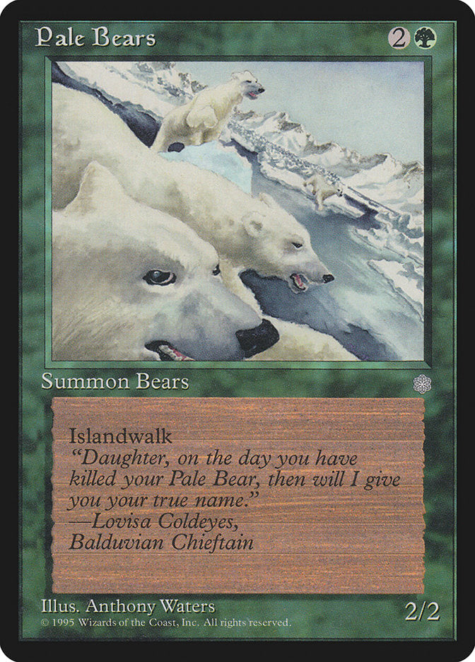 Pale Bears [Ice Age] Magic: The Gathering