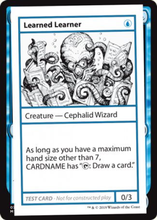 Learned Learner (2021 Edition) [Mystery Booster Playtest Cards] Magic: The Gathering