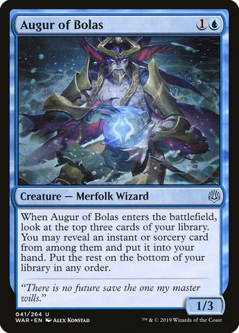 Augur of Bolas [War of the Spark] Magic: The Gathering