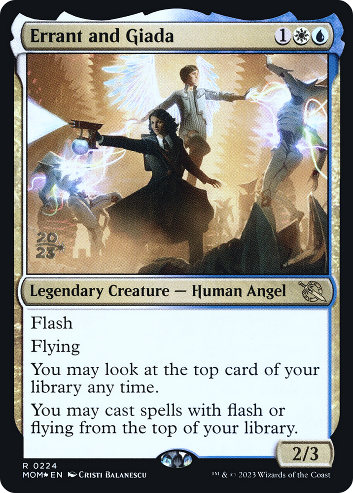 Errant and Giada [March of the Machine Prerelease Promos] Magic: The Gathering