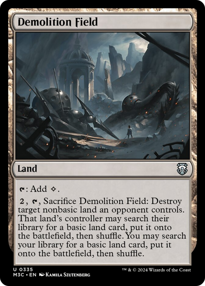 Demolition Field (Ripple Foil) [Modern Horizons 3 Commander] Magic: The Gathering