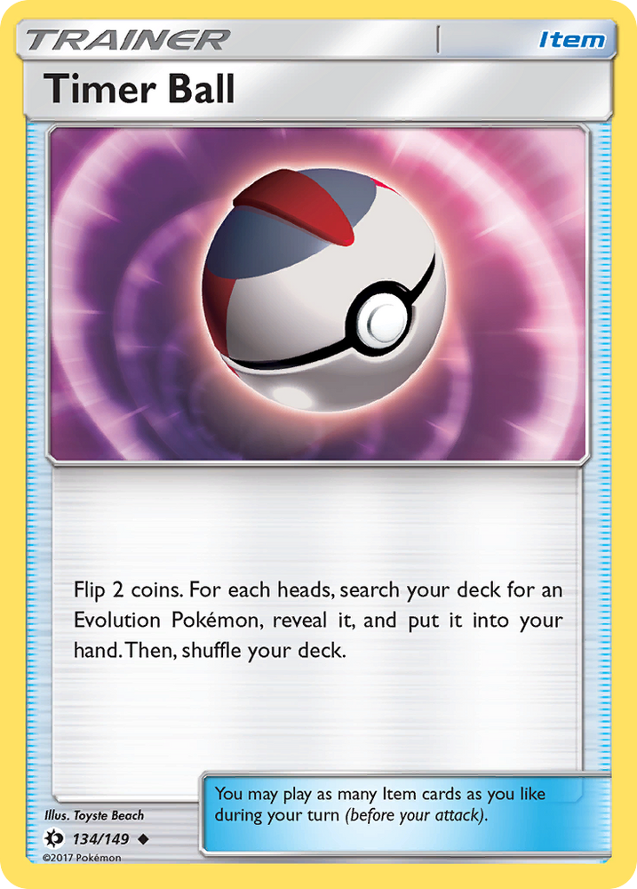 Timer Ball (134/149) [Sun & Moon: Base Set] Pokémon