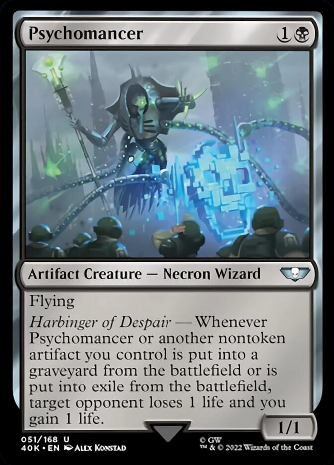 Psychomancer (Surge Foil) [Warhammer 40,000] Magic: The Gathering