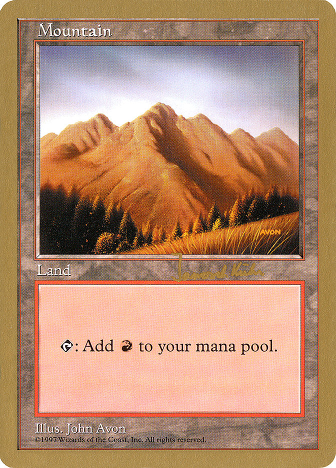 Mountain (jk444) (Janosch Kuhn) [World Championship Decks 1997] Magic: The Gathering