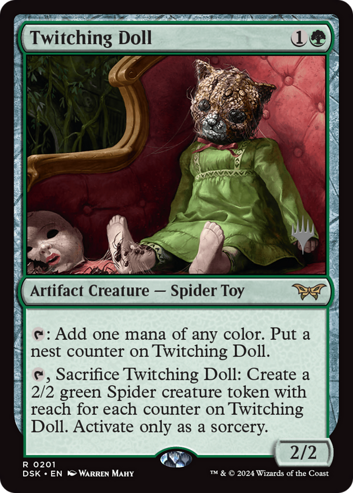 Twitching Doll (Promo Pack) [Duskmourn: House of Horror Promos] Magic: The Gathering