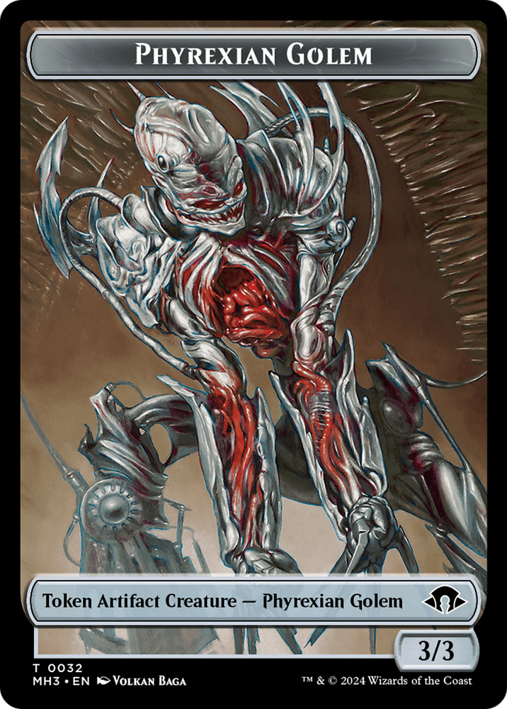 Phyrexian Germ // Phyrexian Golem Double-Sided Token [Modern Horizons 3 Tokens] Magic: The Gathering