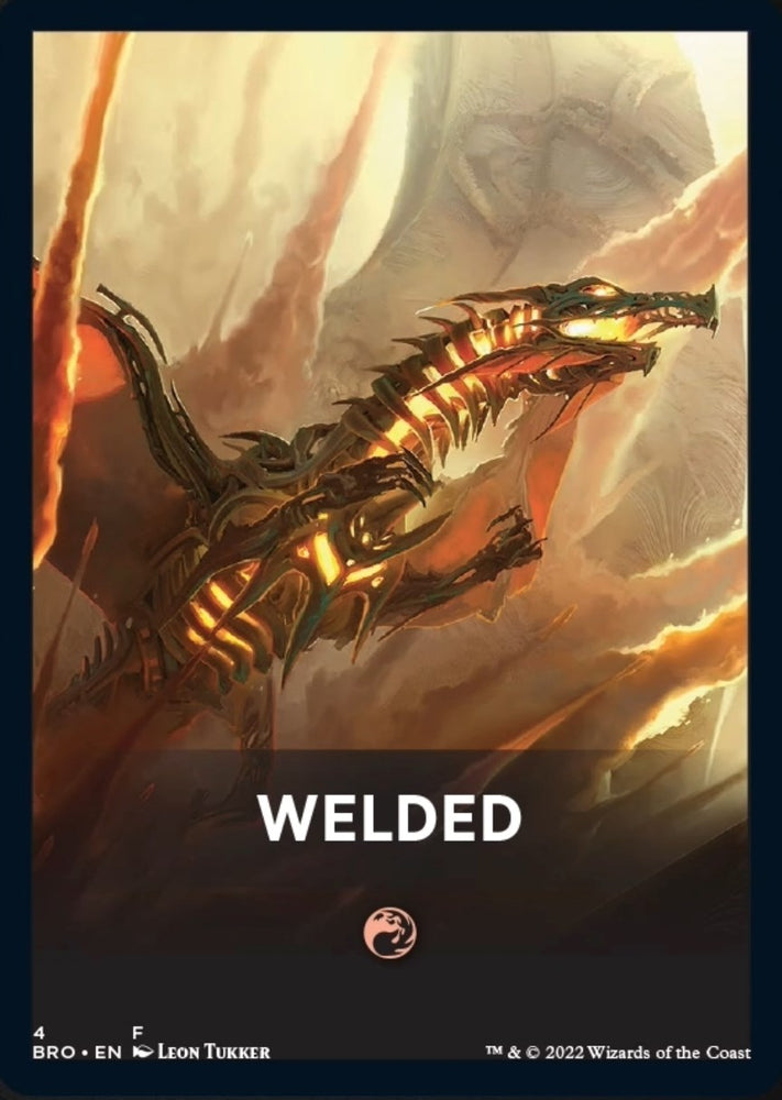 Welded Theme Card [The Brothers' War Tokens] Magic: The Gathering