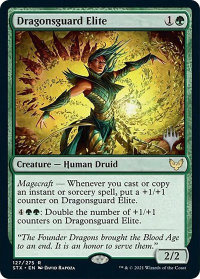 Dragonsguard Elite (Promo Pack) [Strixhaven: School of Mages Promos] Magic: The Gathering