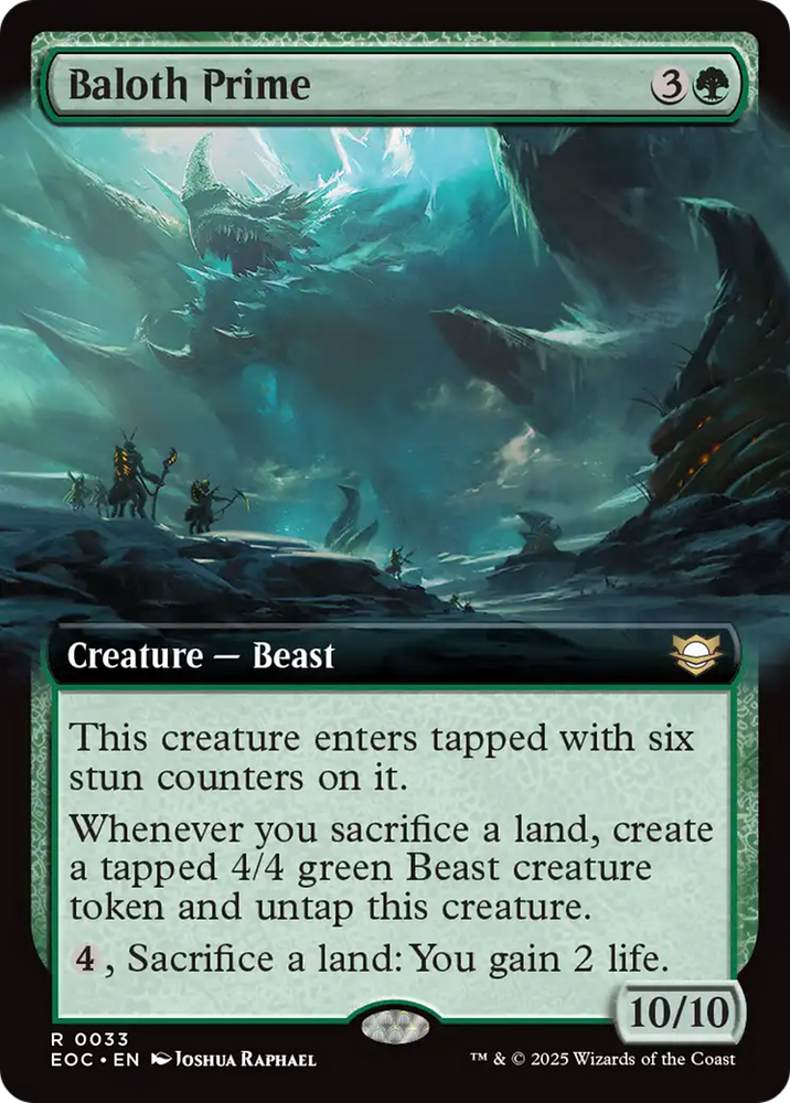 Baloth Prime (Extended Art) [Edge of Eternities Commander] Magic: The Gathering