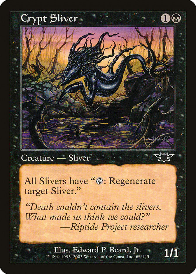 Crypt Sliver [Legions] Magic: The Gathering