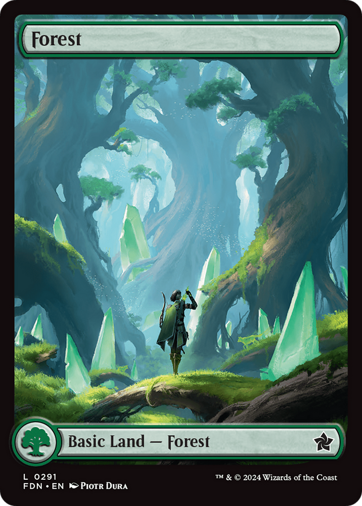 Forest (0291) [Foundations] Magic: The Gathering
