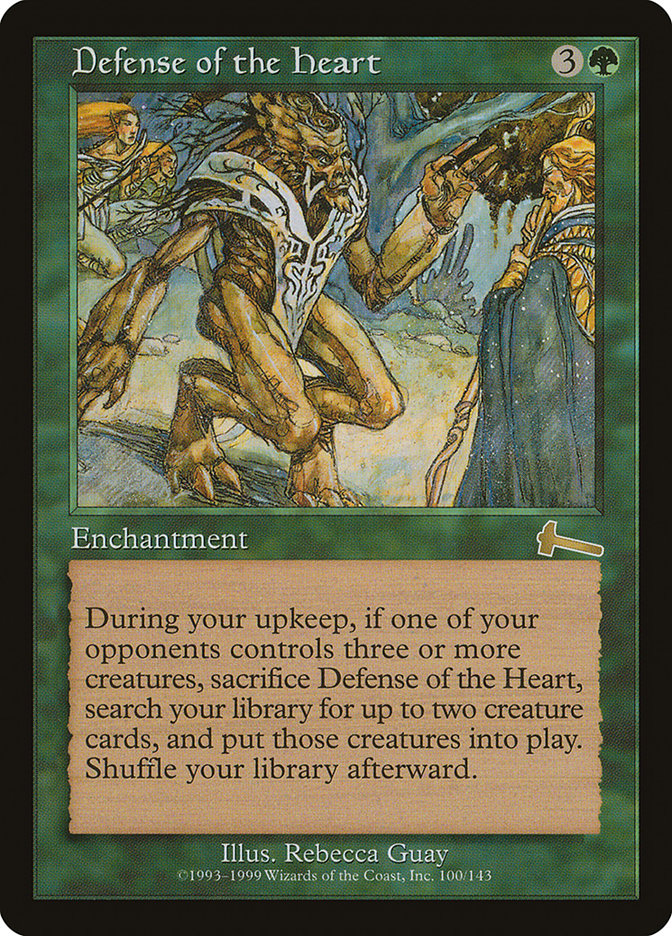 Defense of the Heart [Urza's Legacy] Magic: The Gathering