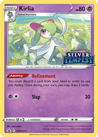 Kirlia (SWSH271) (Prerelease) (Staff) [Sword & Shield: Black Star Promos] Pokémon