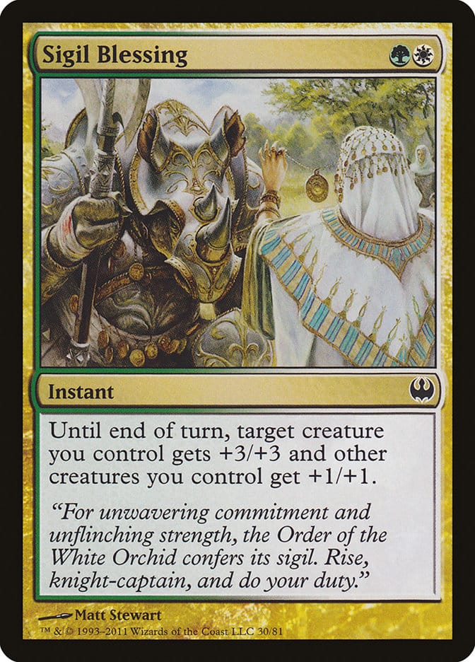 Sigil Blessing [Duel Decks: Knights vs. Dragons] Magic: The Gathering