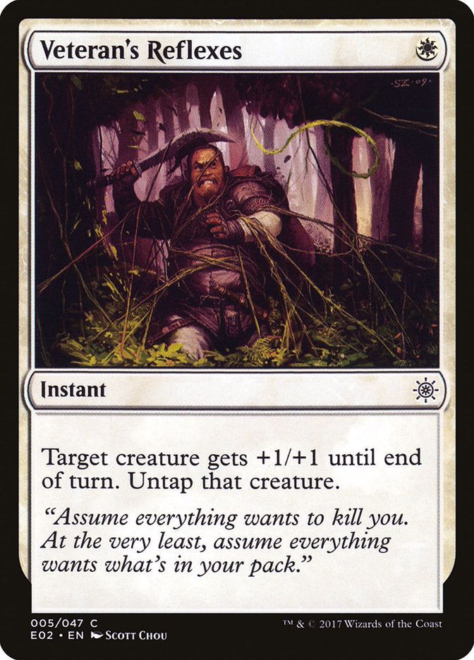 Veteran's Reflexes [Explorers of Ixalan] Magic: The Gathering