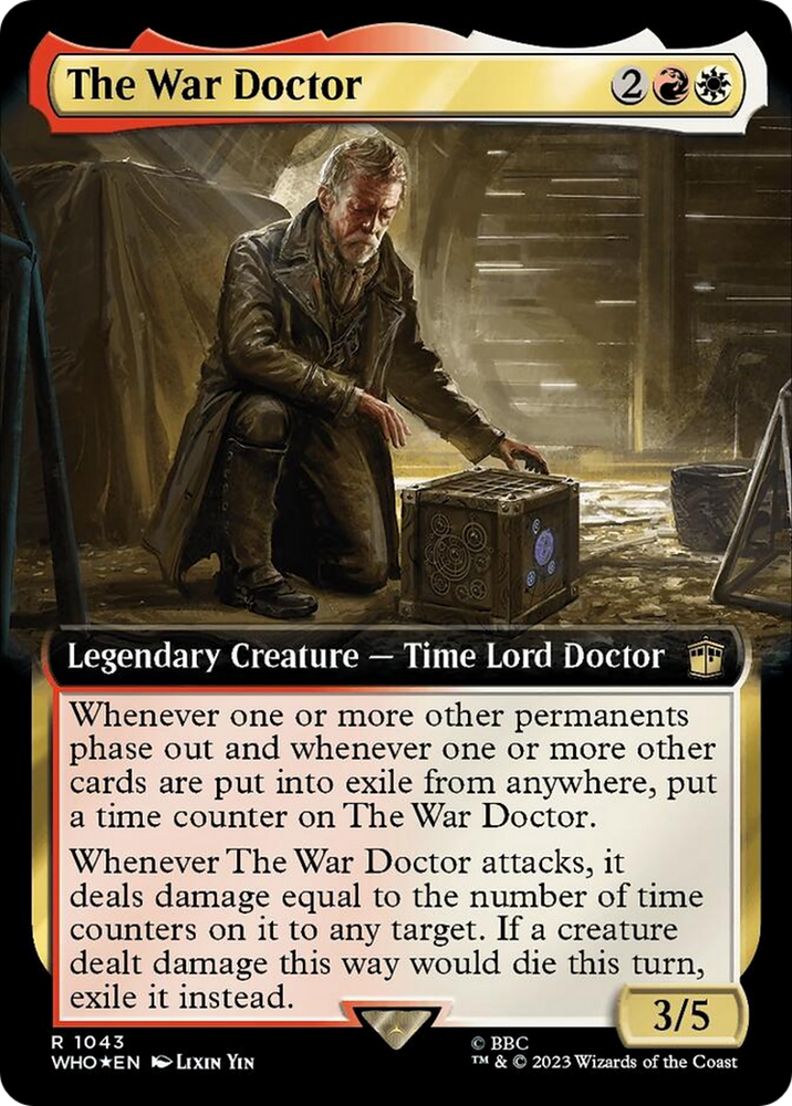 The War Doctor (Extended Art) (Surge Foil) [Doctor Who] Magic: The Gathering