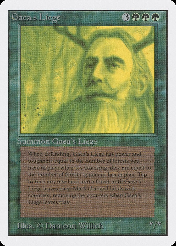 Gaea's Liege [Unlimited Edition] Magic: The Gathering