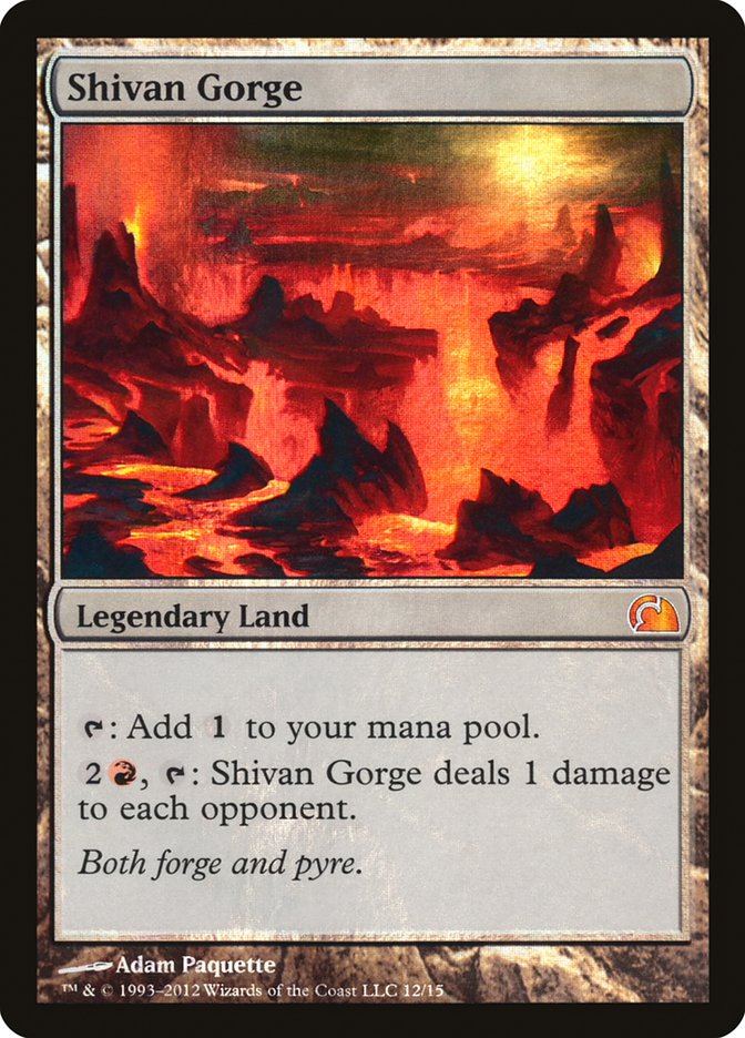 Shivan Gorge [From the Vault: Realms] Magic: The Gathering