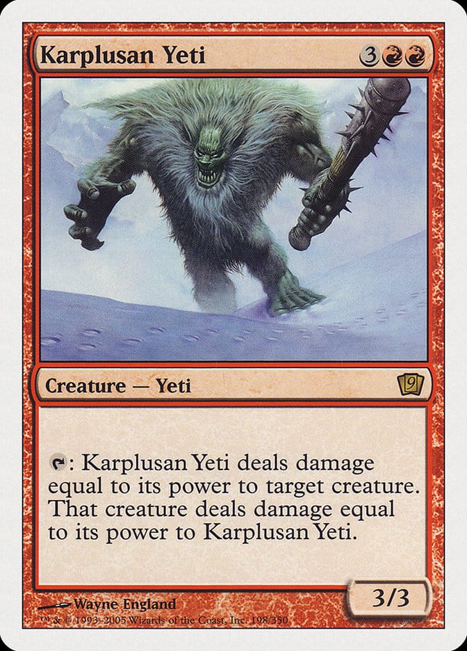 Karplusan Yeti [Ninth Edition] Magic: The Gathering