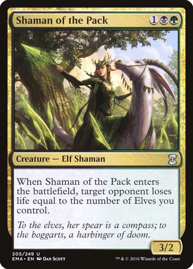 Shaman of the Pack [Eternal Masters] Magic: The Gathering