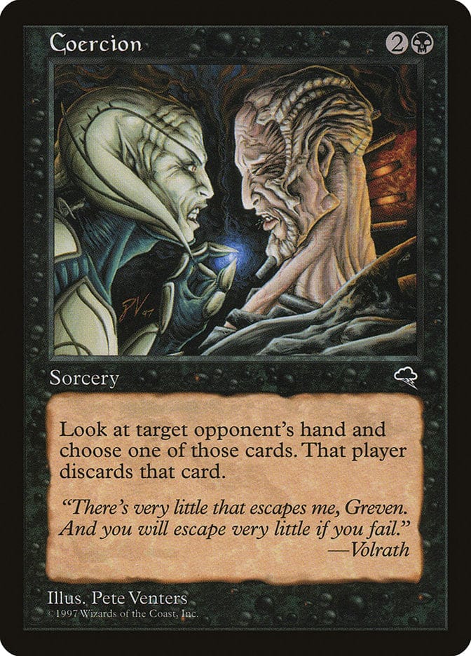 Coercion [Tempest] Magic: The Gathering