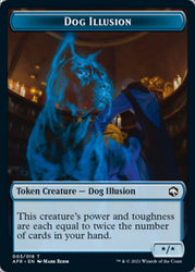 Dog Illusion // Mordenkainen Emblem Double-Sided Token [Dungeons & Dragons: Adventures in the Forgotten Realms Tokens] Magic: The Gathering