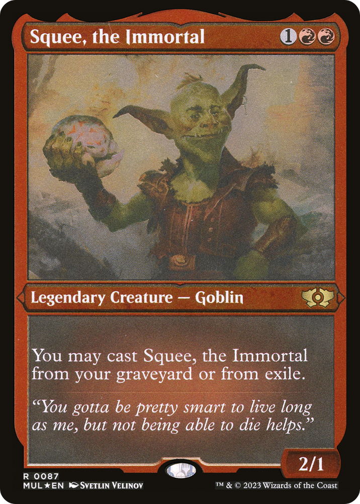 Squee, the Immortal (Foil Etched) [Multiverse Legends] Magic: The Gathering