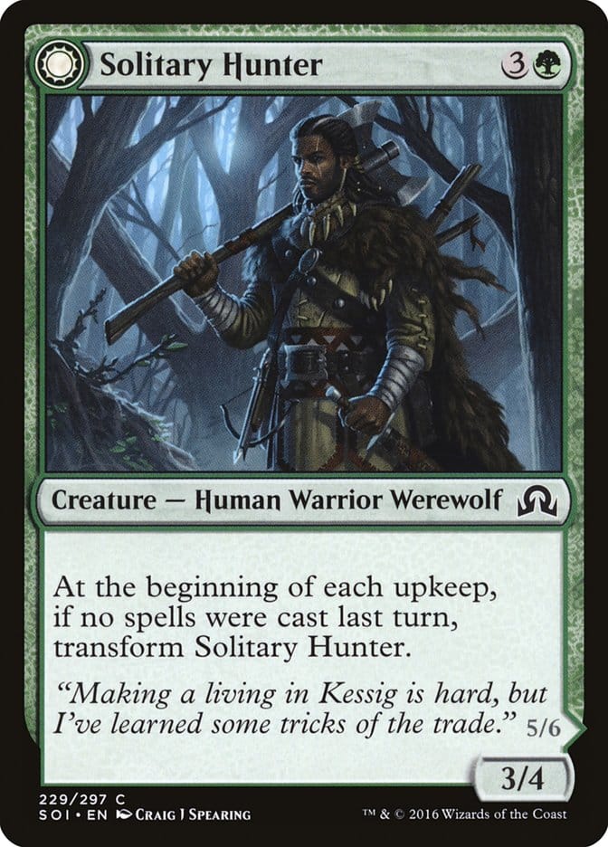 Solitary Hunter // One of the Pack [Shadows over Innistrad] Magic: The Gathering