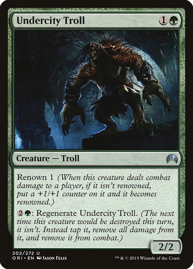 Undercity Troll [Magic Origins] Magic: The Gathering