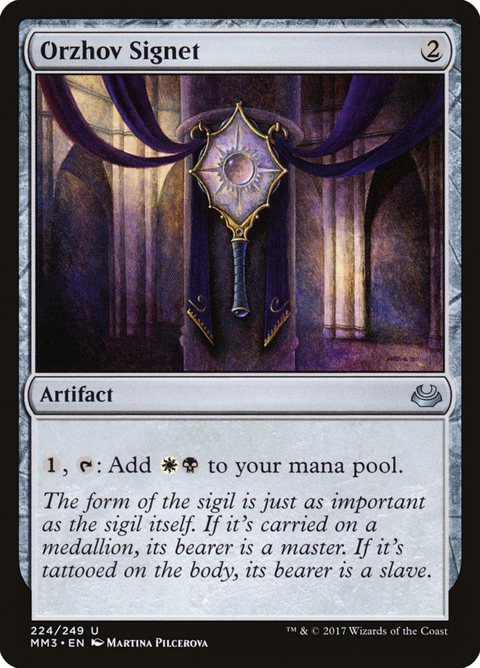 Orzhov Signet [Modern Masters 2017] Magic: The Gathering