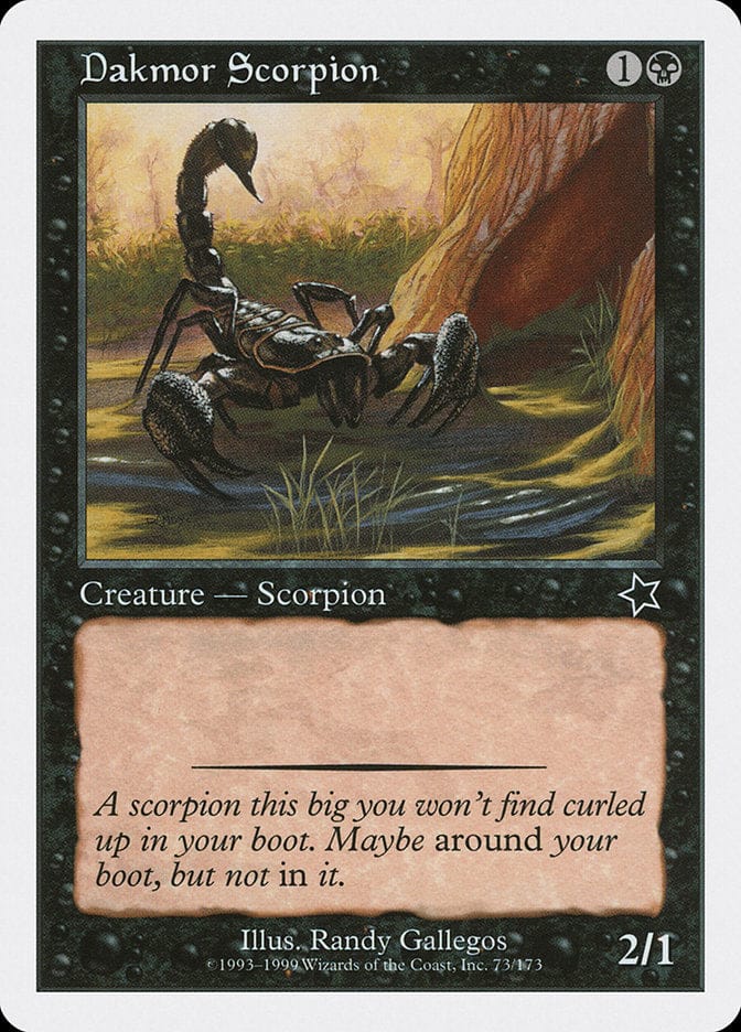 Dakmor Scorpion [Starter 1999] Magic: The Gathering