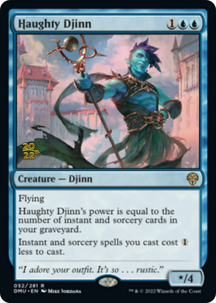 Haughty Djinn [Dominaria United Prerelease Promos] Magic: The Gathering
