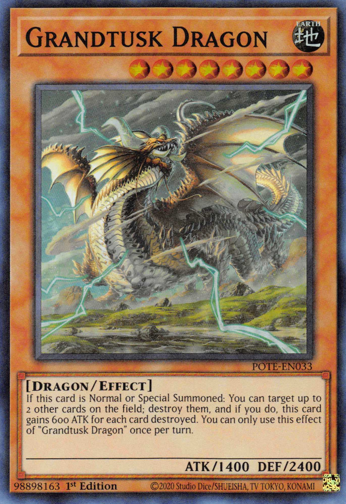 Grandtusk Dragon [POTE-EN033] Super Rare - Yugioh Cards For Your TCG Needs!