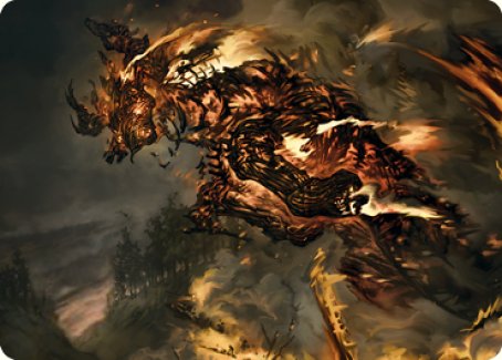 Pyre Spawn Art Card [Innistrad: Crimson Vow Art Series] Magic: The Gathering