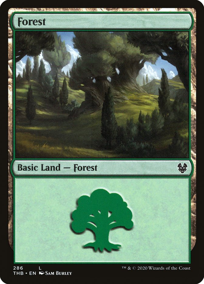 Forest (286) [Theros Beyond Death] Magic: The Gathering
