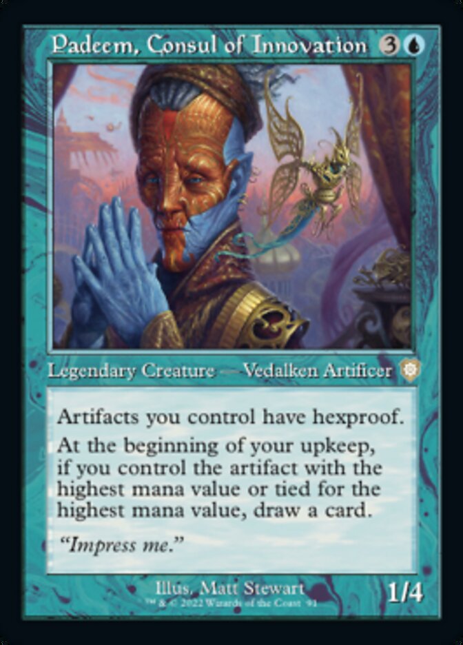 Padeem, Consul of Innovation (Retro) [The Brothers' War Commander] Magic: The Gathering