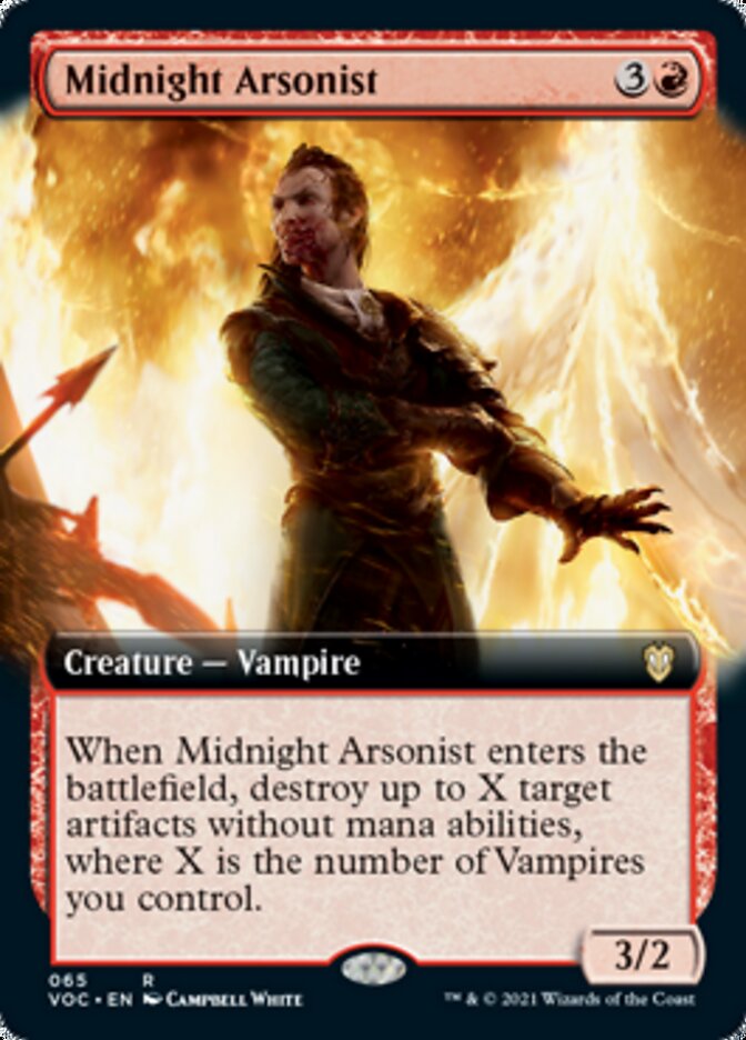 Midnight Arsonist (Extended Art) [Innistrad: Crimson Vow Commander] Magic: The Gathering
