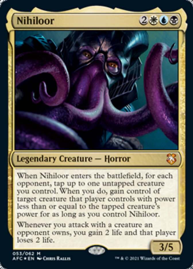 Nihiloor [Dungeons & Dragons: Adventures in the Forgotten Realms Commander] Magic: The Gathering