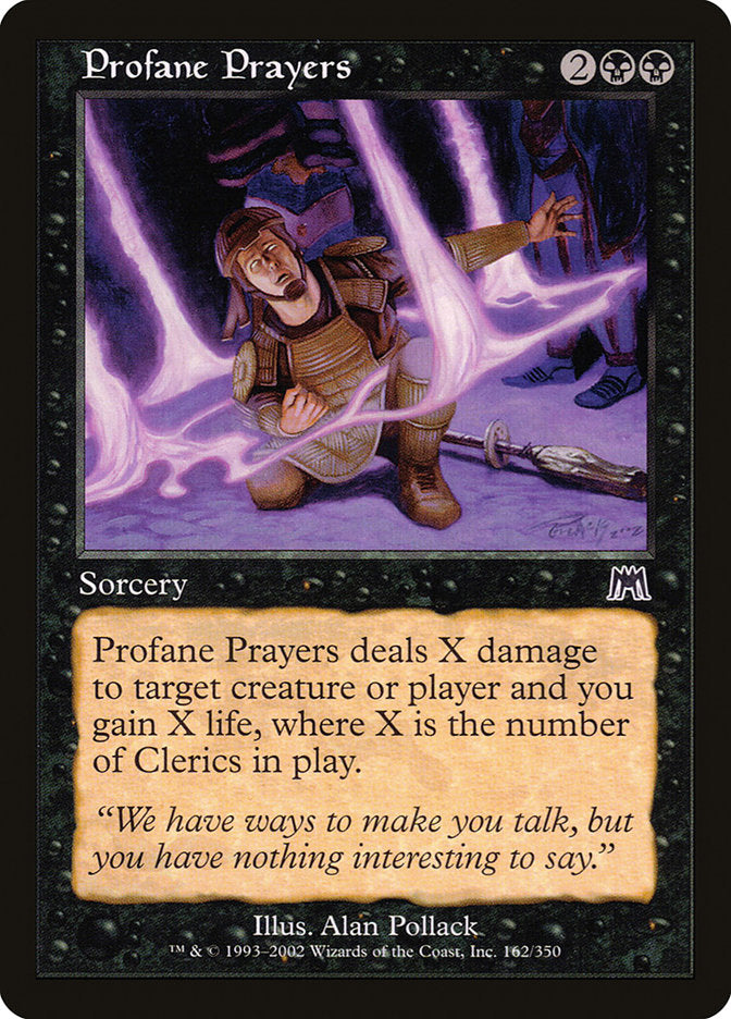 Profane Prayers [Onslaught] Magic: The Gathering