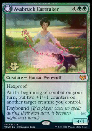 Avabruck Caretaker // Hollowhenge Huntmaster [Innistrad: Crimson Vow Prerelease Promos] Magic: The Gathering