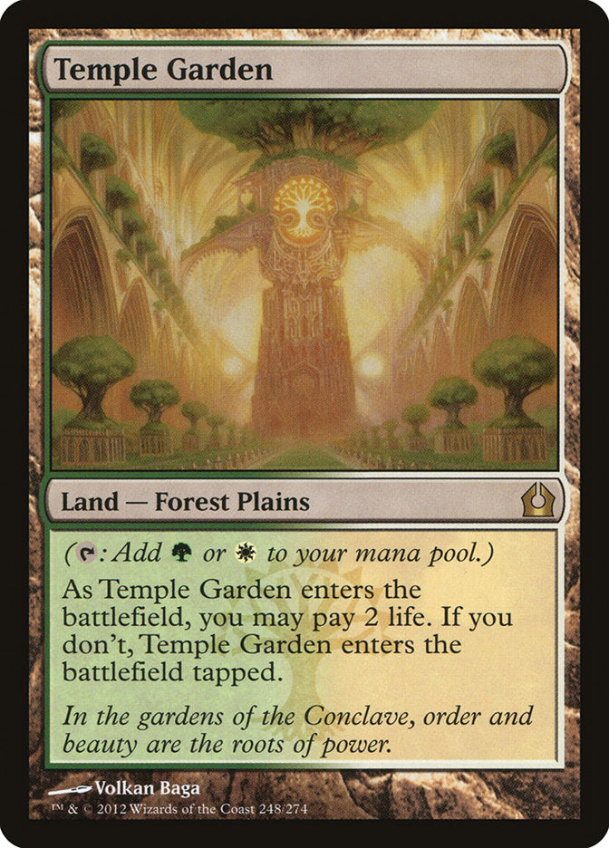 Temple Garden [Return to Ravnica] Magic: The Gathering