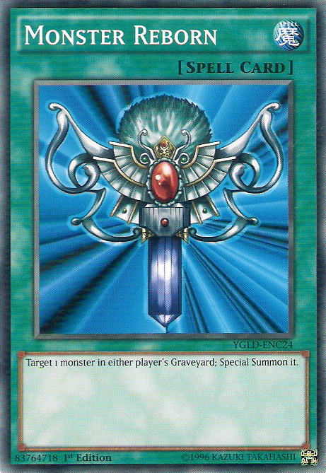 Monster Reborn [YGLD-ENC24] Common Yu-Gi-Oh!